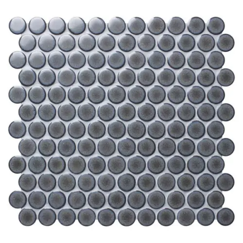 Bonaparte Керамогранитная мозаика Round Blue Gray 31,2x33
