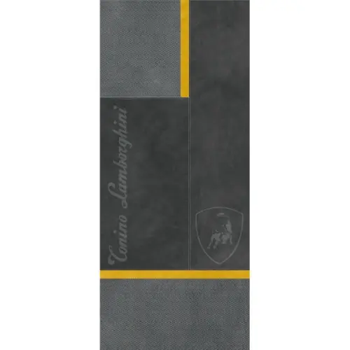 Tonino Lamborghini Korium 167553 Anthracite Yellow Square Logo 120x280 - керамическая плитка и керамогранит