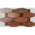 Apavisa Metal 8431940076503 Copper Lappato Mosaic Blend 13.8x25.75