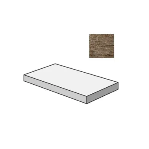 Sant Agostino Yorkwood CSAGSYBR12 Gradone Angolare Sx Brown 33x120