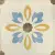 Serenissima Cir Via Emilia Inserto Fiore Crema 20x20