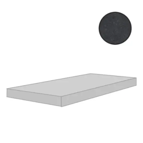 Cerim Ceramiche Match Up 772352 Cemento Liquorice Comfort Angolo Gradino Sx 33x120