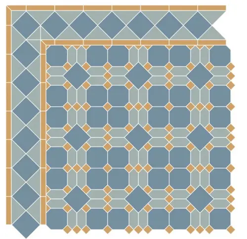 TopCer Portree Blue Corner 23.6x23.6