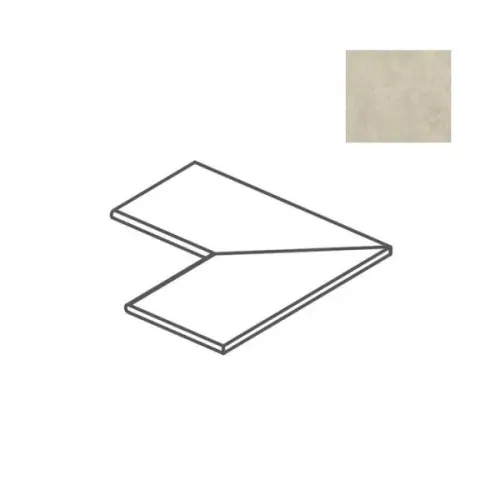 Impronta italgraniti Calcis CL03AI8A Angolare Interno Assemblato 45° Visone 40x80 - керамическая плитка и керамогранит