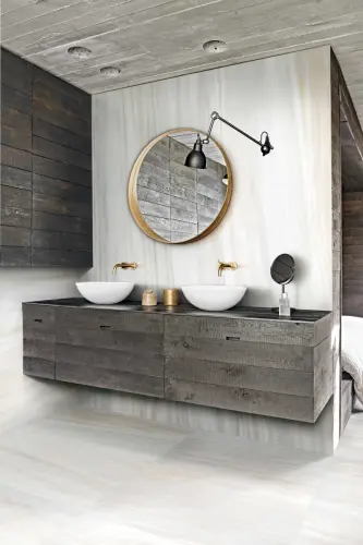 Rex Ceramiche Les Origines 770367 Argent Matt Gradino 33x120