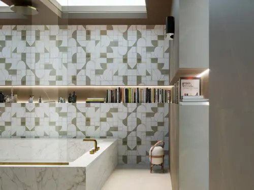 Marazzi Allmarble Wall M8H0 Altissimo Sat Tria 40x43