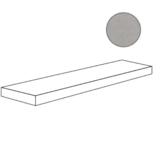 ABK Crossroad Chalk 0001225 Angolare Top Sx Grey Ret 32x120 - керамическая плитка и керамогранит