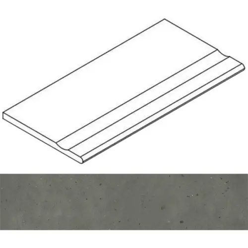 Italon Avantgarde (Авангард) 620090001154 Black Бортик С Выемкой Закруглённый 20mm 30x120