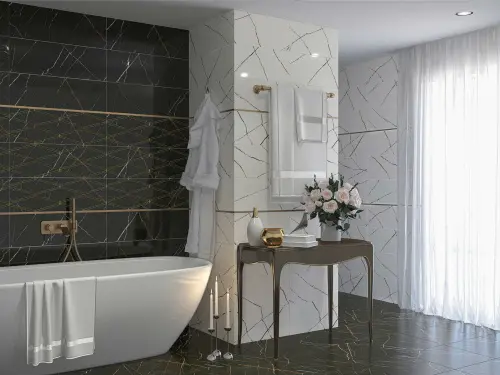 Eletto Ceramica Black&Gold Floor 42x42