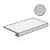 Sant Agostino Set CSAGSCPE90 Gradone 90 Concrete Pearl 33x90
