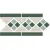 TopCer Victorian Designs Lisbon with 1 strip (Tr.16 Dots 13+18 Strips 18) 28x15