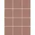 Kerama Marazzi Агуста 1336 Розовый матовый 30х40 из 12 частей 9,8x9,8