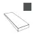 ABK Poetry Net 0018033 Angolare Top Dx Coal Nat 32x120 - керамическая плитка и керамогранит