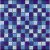 Dune Contract Mosaics 184615 Malla Cristal Azul Brillo 29.8x29.8