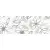 Roca Calypso Inserto Garden Blanco 25x70