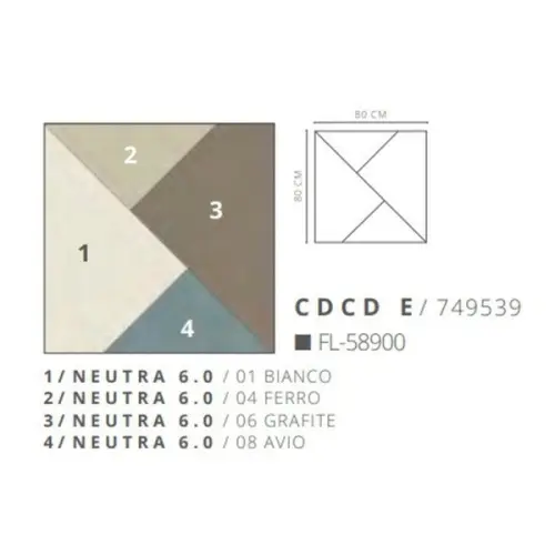 Casa Dolce Casa Magnum Decori 749539 CDCD/E 6mm 80x80