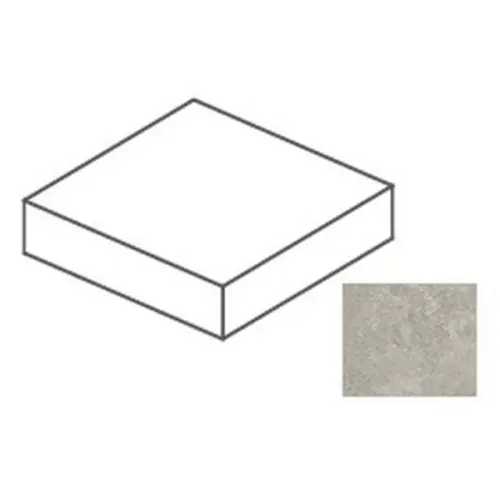 Impronta italgraniti Dorset DR07L682AA Cenere Cross Cut Elemento L Angolare 20mm 60x60