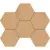 Estima Classic Wood CW04 Honey Oak Hexagon Неполированный 25x28,5