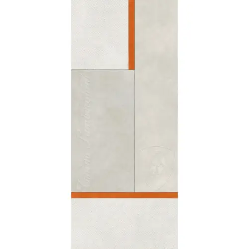 Tonino Lamborghini Korium 167574 White Orange Square Logo 120x280 - керамическая плитка и керамогранит