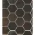 Sant Agostino Oxidart CSAHOXBL26 Hexagon Black 26x30