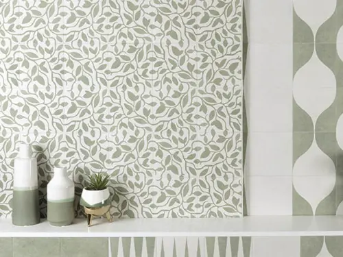 Mainzu Four Seasons Decor Green Three 20x20 - керамическая плитка и керамогранит