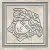 Versace Meteorite 47293 Tozzetto Medusa Lappato Bianco/Pla 9,8x9,8