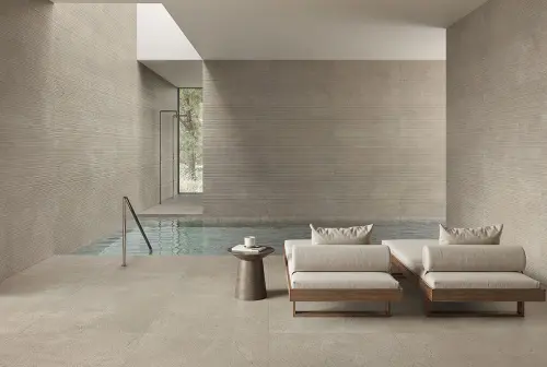Impronta italgraniti Calcis CL02MBL Muretto Crema Lapped 6mm 30x30 - керамическая плитка и керамогранит