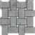La Fabbrica Ceramiche Jungle Stone 154306 Intreccio Silver 30x30