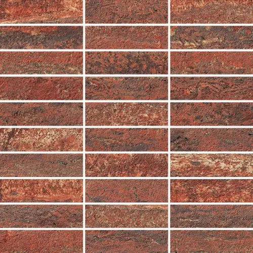 Impronta italgraniti I Travertini TR07MB9 Muretto Rosso Vein Cut 9mm 30x30
