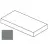 Impronta italgraniti Nuances NU03LBA2AS Antracite Elemento L Angolare Sx 20mm 60x120x6,5