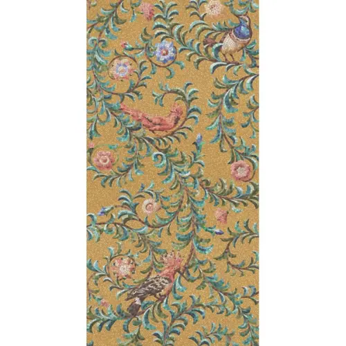 Kerama Marazzi Райский сад KMP2STA003BR3X Золотой матовый обрезной (из 3-х частей 60x119,5) 119,5x180 - керамическая плитка и керамогранит
