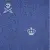 Bisazza The Crystal Collection 06001455VL Skulls And Crowns Blue 0.97x0.97 Bisazza The Crystal Collection 06001455VL Skulls And Crowns Blue 0.97x0.97