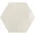 Ribesalbes Geometry Hex Creme Glossy 15x17.3