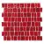 Dune Contract Mosaics 186438 Red Snake 29.2x30 Dune Contract Mosaics 186438 Red Snake 29.2x30