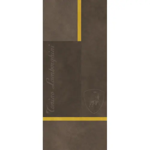 Tonino Lamborghini Korium 167583 Brown Yellow Square Logo 120x280 - керамическая плитка и керамогранит