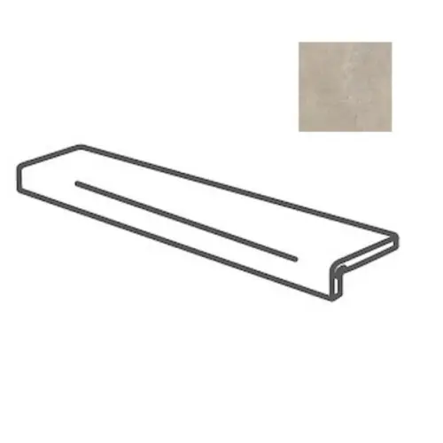 Impronta italgraniti Calcis CL0495I Elemento L Incollato Corda 16,5x60 - керамическая плитка и керамогранит
