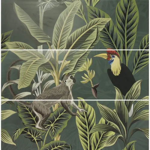 Ape ceramica Silk Set (3) Abc Toucan Green Заказ только комплектом из 3 шт 40x120