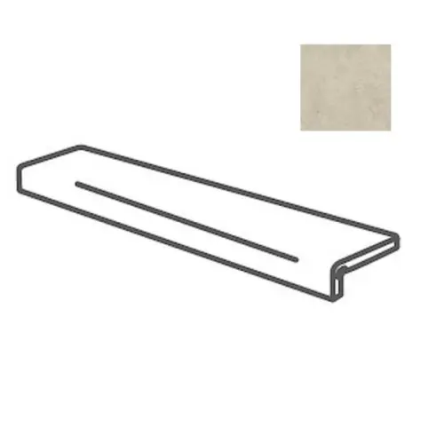 Impronta italgraniti Calcis CL0395I Elemento L Incollato Visone 16,5x60 - керамическая плитка и керамогранит