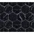 Stone China Mosaic Black Dark Black Nat Hexagon 29.5x30