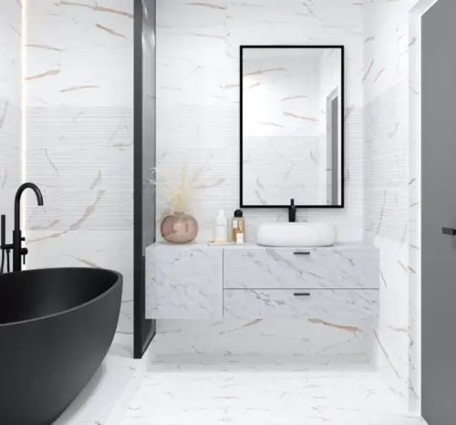 Eurotile Statuario Gold 0001 40x40