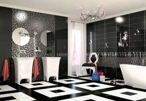 EdilCuoghi Ceramiche Reflexe Blanc Fascia Petite Dame 20x60