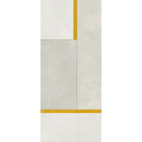 Tonino Lamborghini Korium 167573 White Yellow Square Logo 120x280 - керамическая плитка и керамогранит