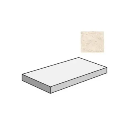 Sant Agostino Via Appia CSAGDCCB12 Gradone Angolare Dx Cross Cut Beige 33x120