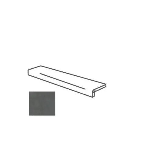 Impronta italgraniti I Cementi FL0795I Elemento L Incollato Dark 16,5x60