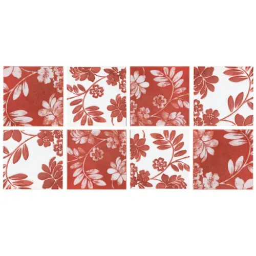 Faetano 50 mo Felci Rosso 10,7x10,7