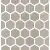 Impronta italgraniti Silver Grain SI04MESM Taupe Mosaico Esagonetta Mix 30x31