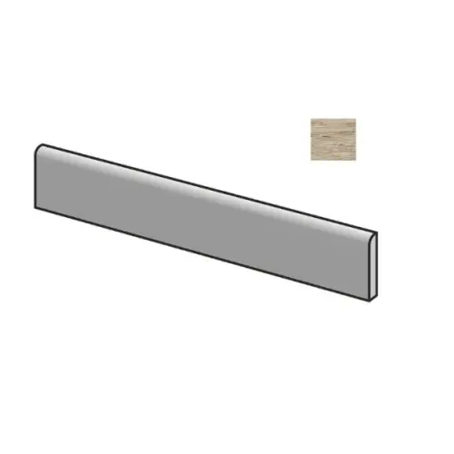 Sant Agostino Sunwood CSABSNAL60 Battiscopa Almond 7,3x60