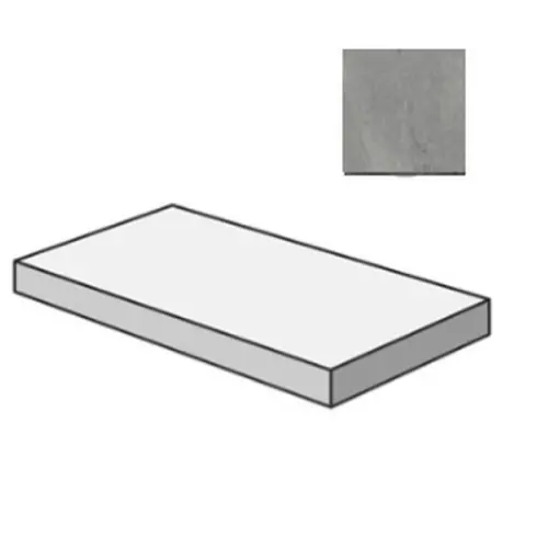 Sant Agostino Bergstone CSAGSBDA12 Gradone Angolare Sx Dark 33x120