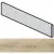Rex Ceramiche Planches 756088 Miel Battiscopa 4.6x60