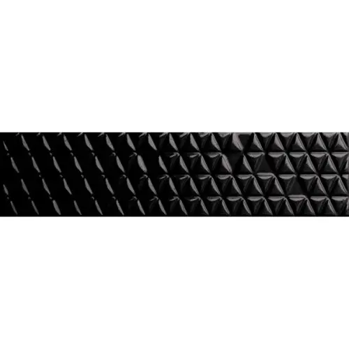 Quintessenza Ceramiche Memento Trame Nero Lucido 5x20